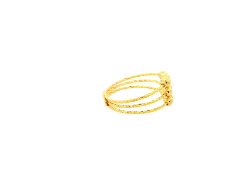 22K Yellow Gold Ring – Polished Finish