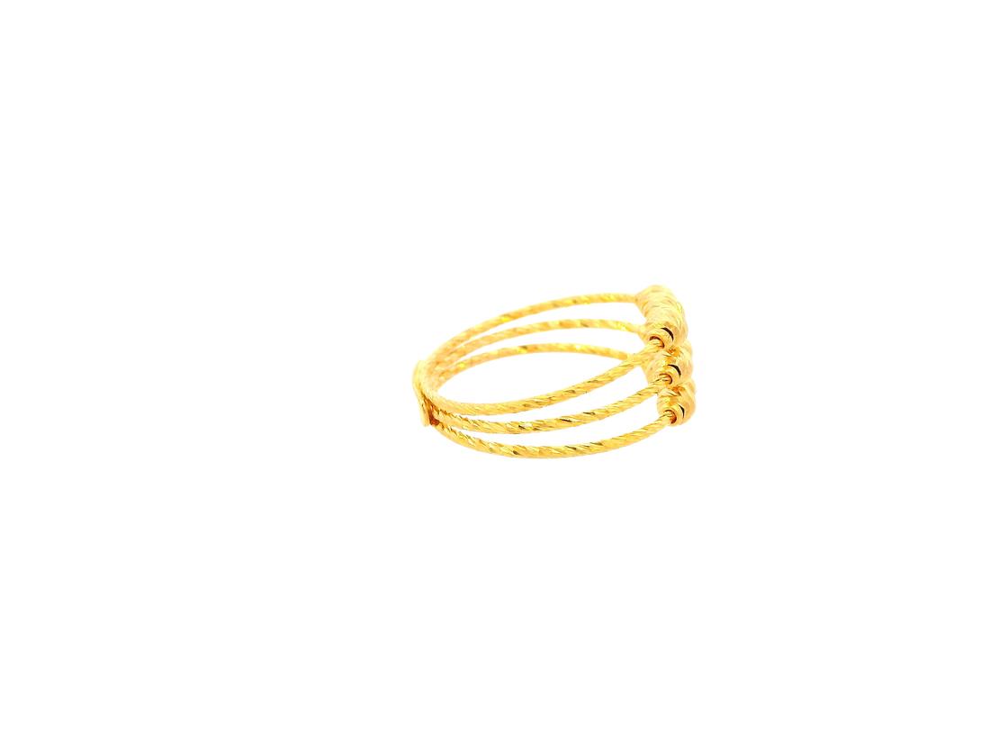 22K Yellow Gold Ring – Polished Finish