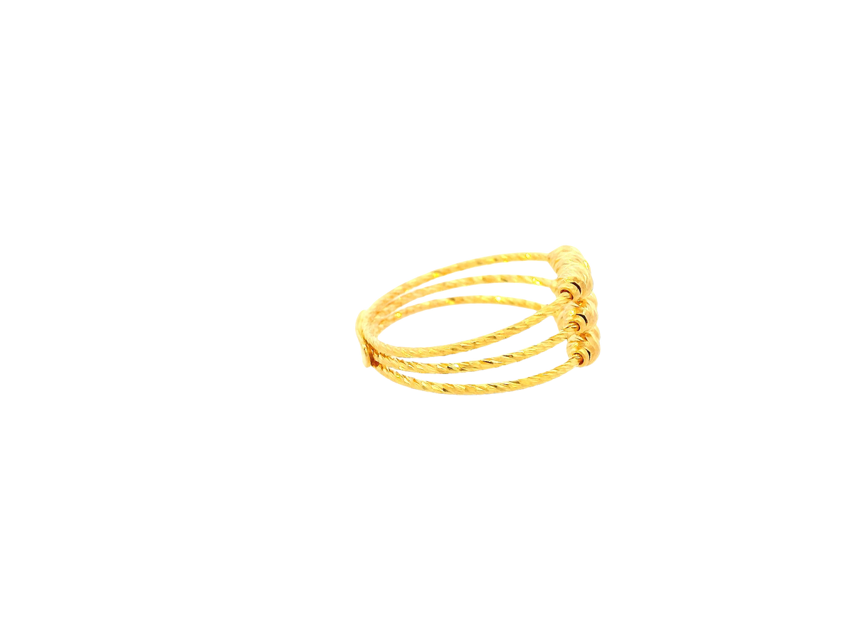 22K Yellow Gold Ring – Polished Finish