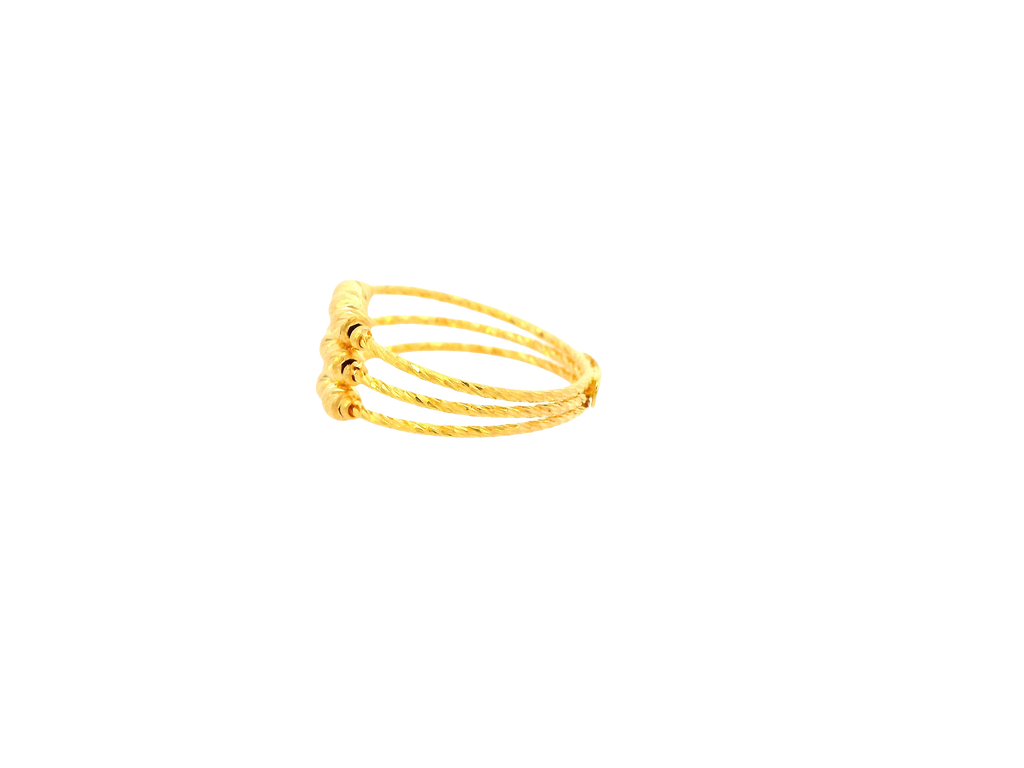 22K Yellow Gold Ring – Polished Finish