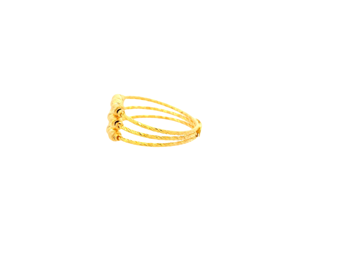 22K Yellow Gold Ring – Polished Finish
