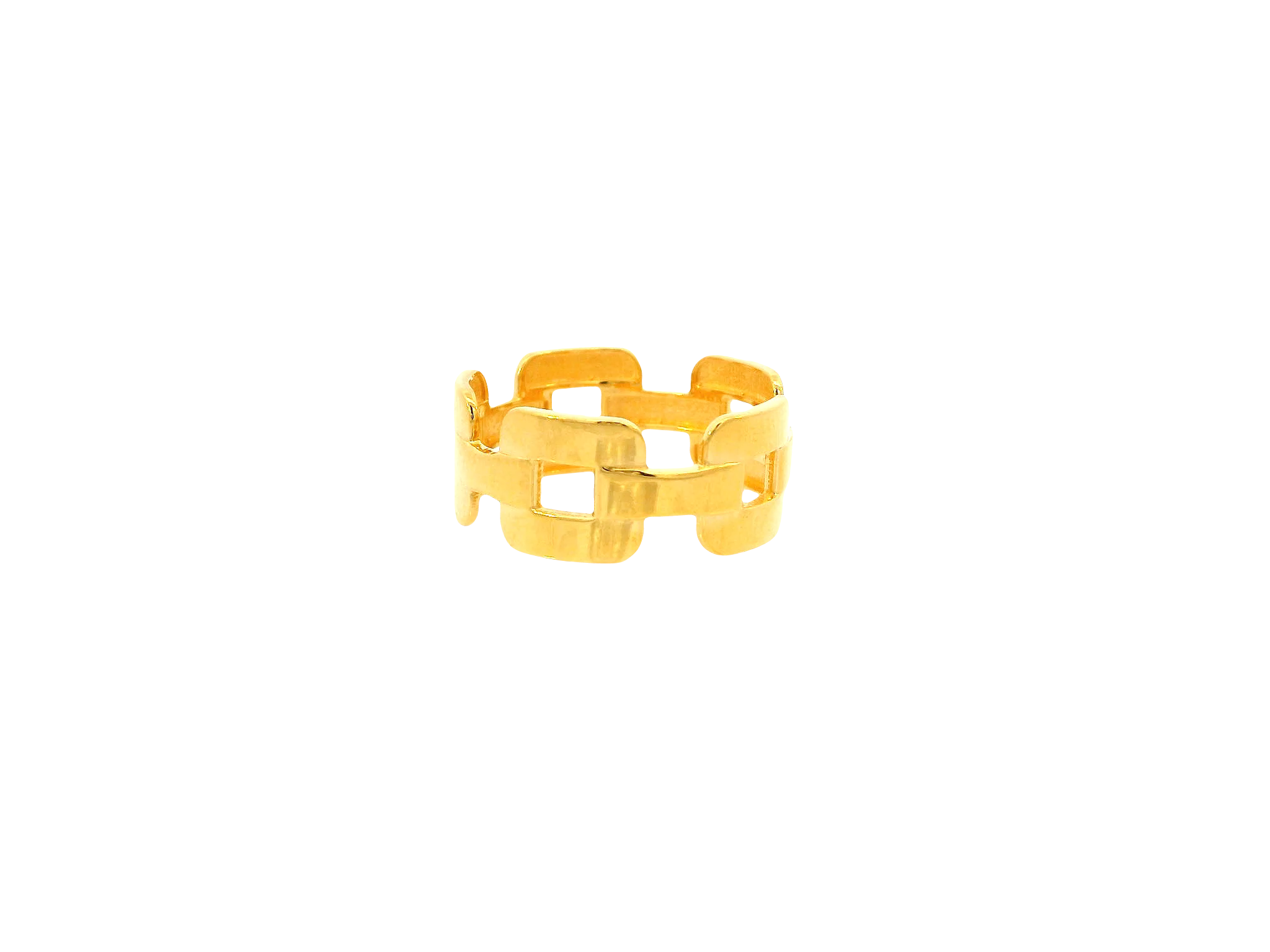 22K Yellow Gold Ring – Sleek Polished Finish