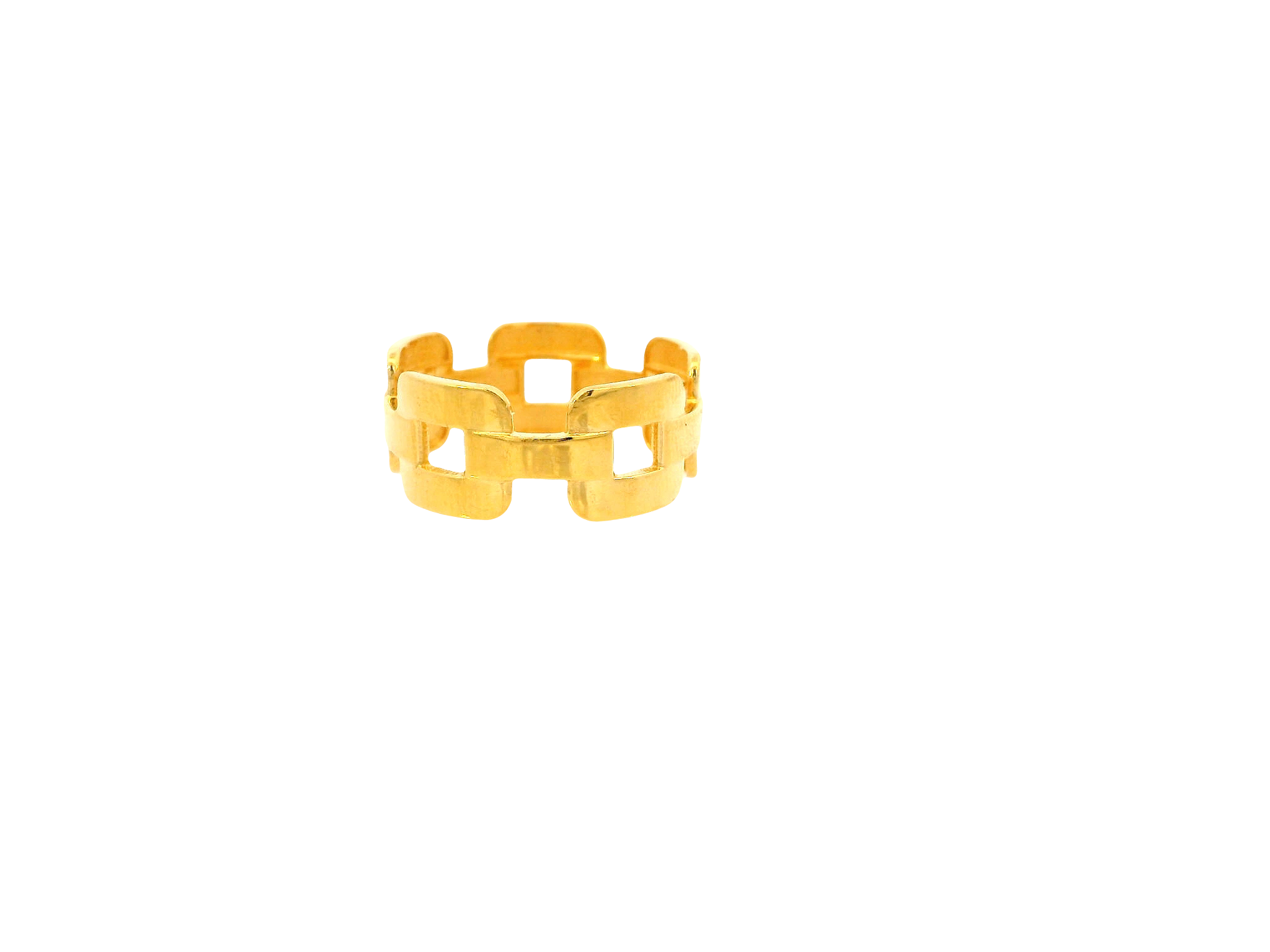 22K Yellow Gold Ring – Sleek Polished Finish
