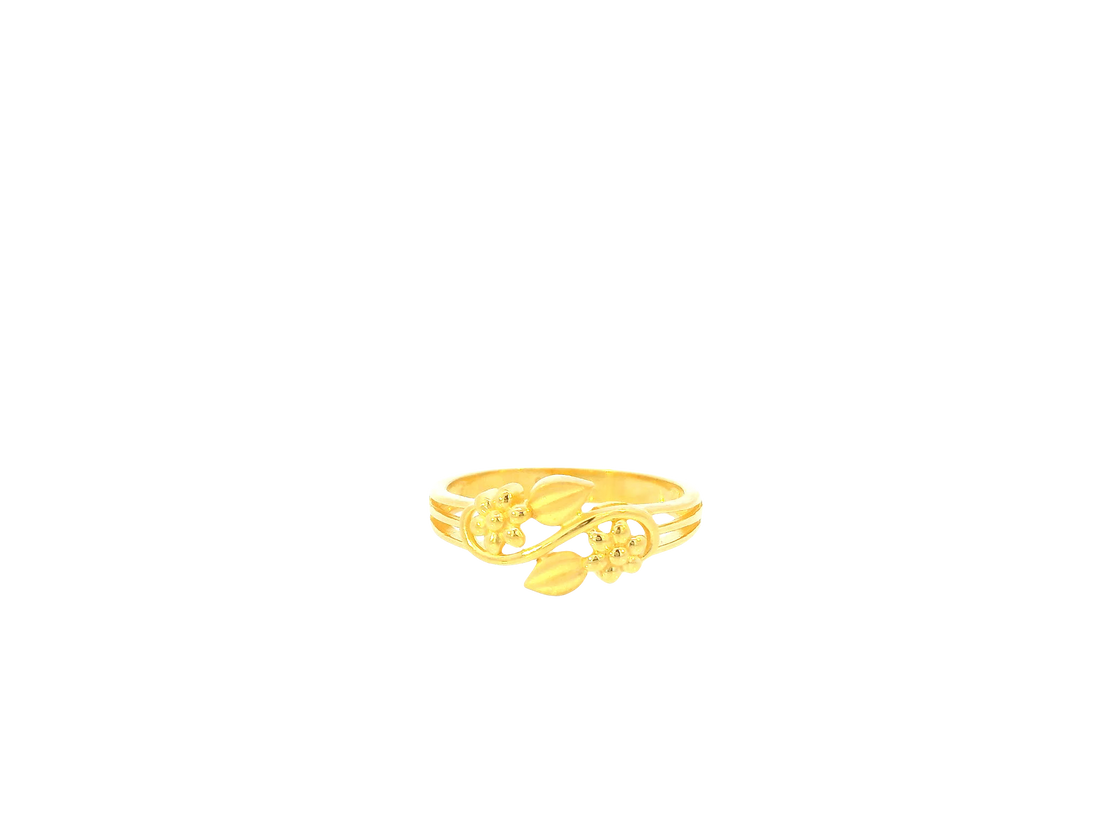 22K Yellow Gold Ring – Polished Finish