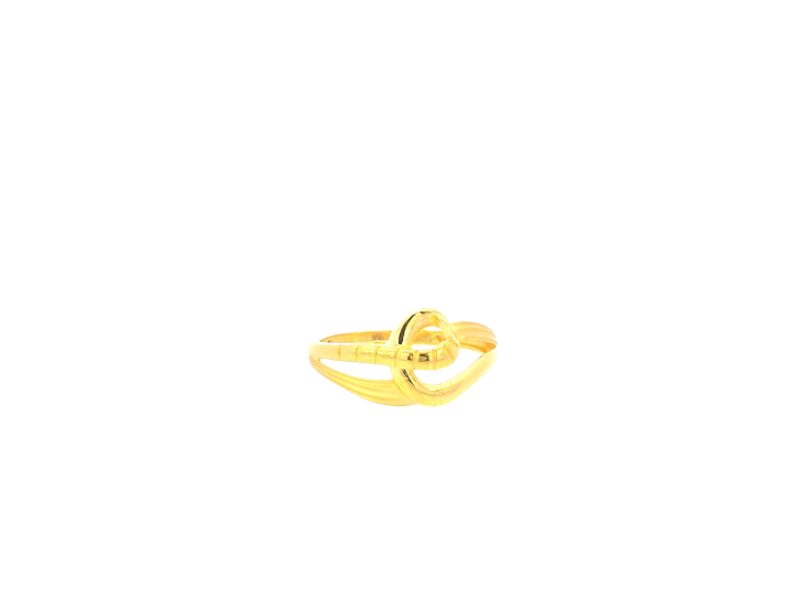 22K Yellow Gold Minimalist Ring – Polished Finish
