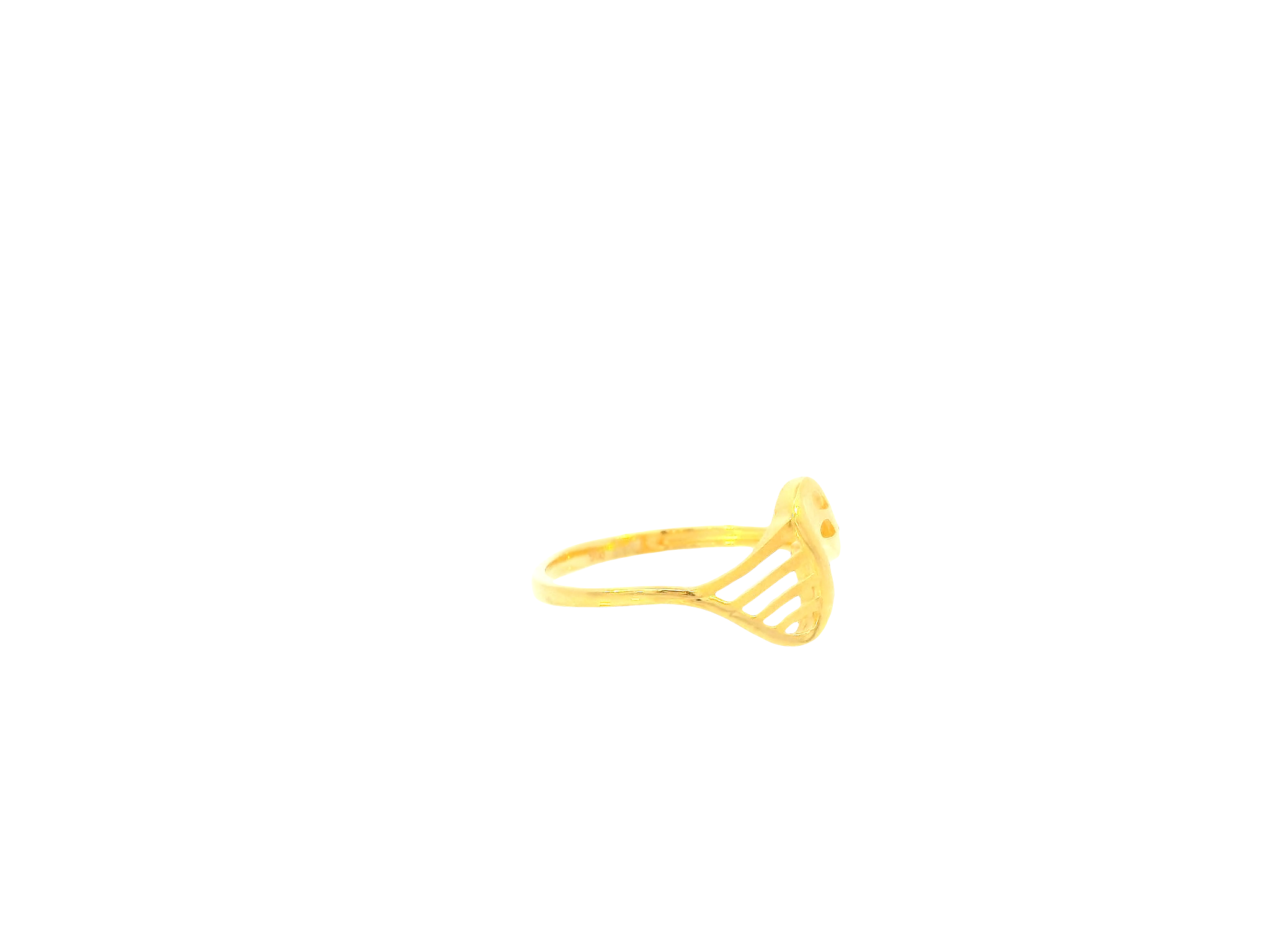 22K Yellow Gold Ring – Polished Minimalist Design