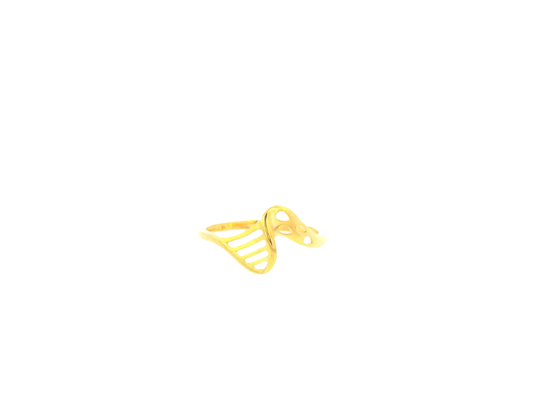 22K Yellow Gold Ring – Polished Minimalist Design