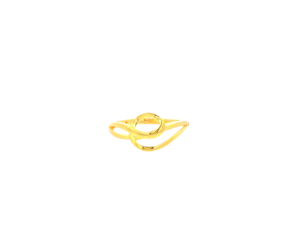 22K Yellow Gold Ring – Polished Elegant Band