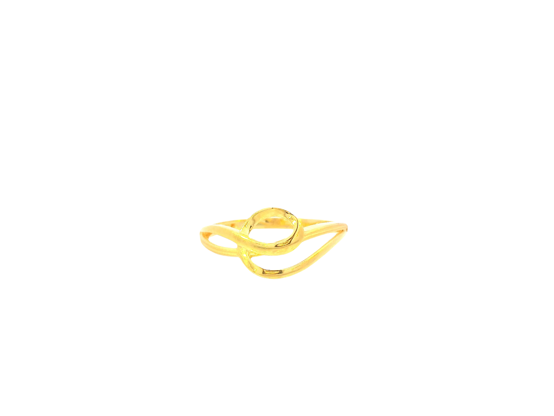 22K Yellow Gold Ring – Polished Elegant Band