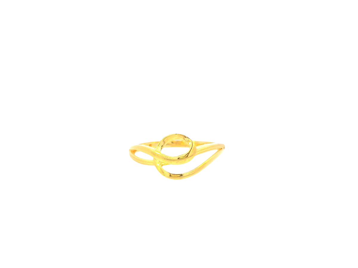 22K Yellow Gold Ring – Polished Elegant Band
