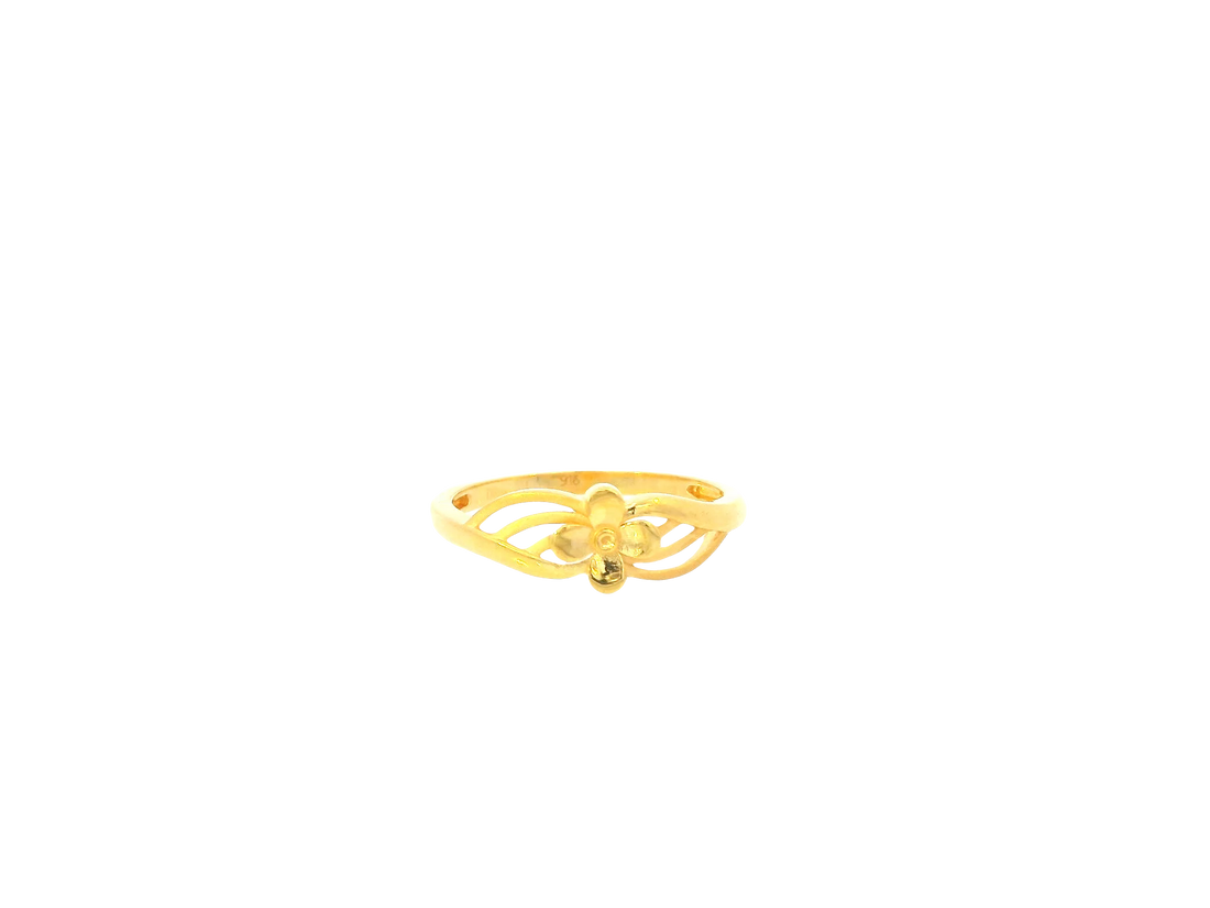 22K Yellow Gold Ring – Polished Classic Band