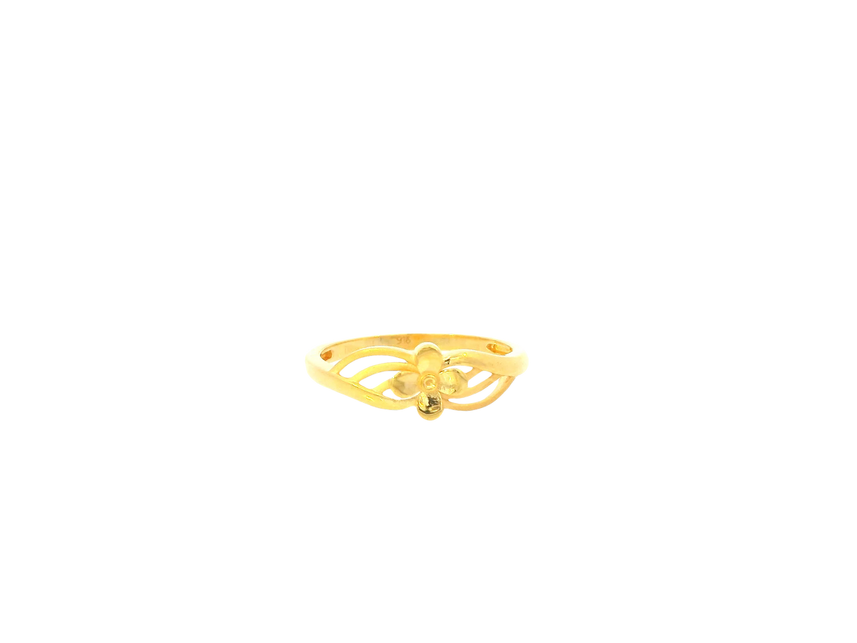 22K Yellow Gold Ring – Polished Classic Band