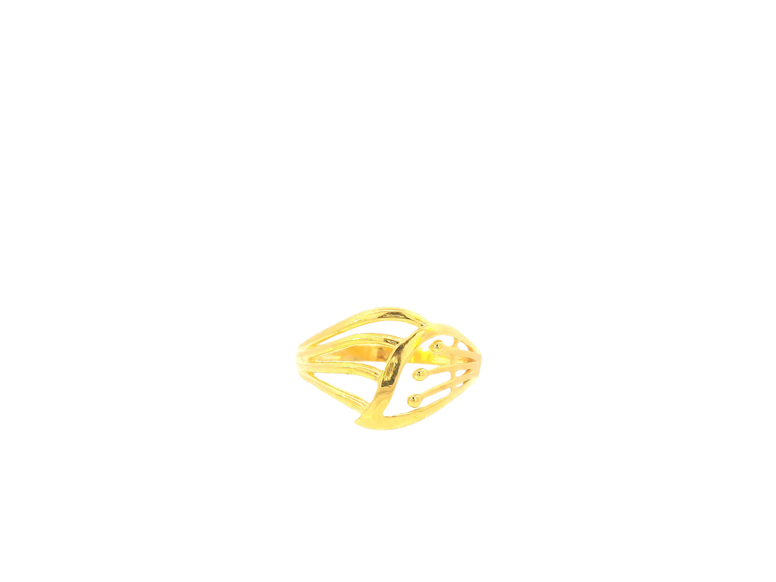 22K Yellow Gold Ring – Polished Elegant Band