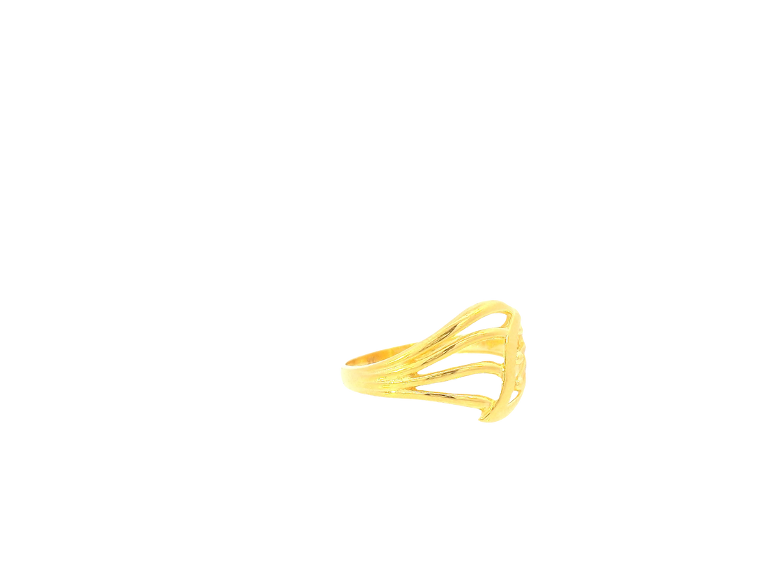 22K Yellow Gold Ring – Polished Elegant Band