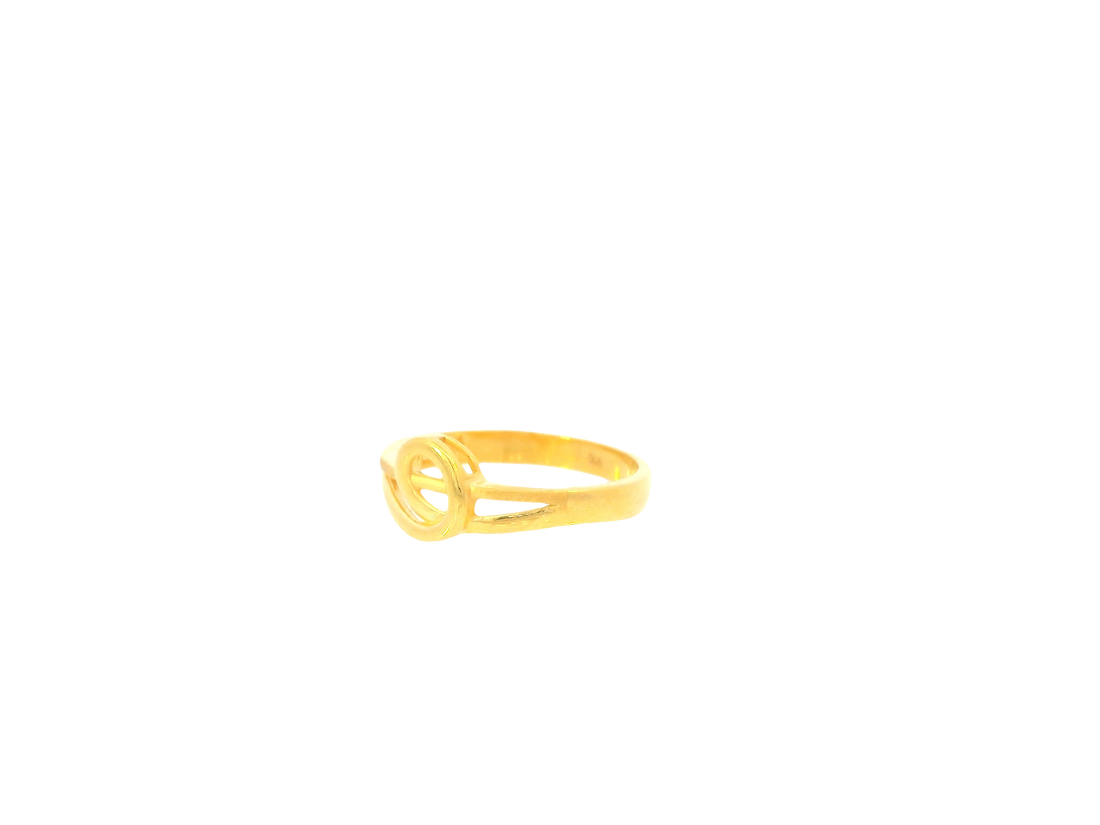 22K Yellow Gold Ring – Polished Elegant Band