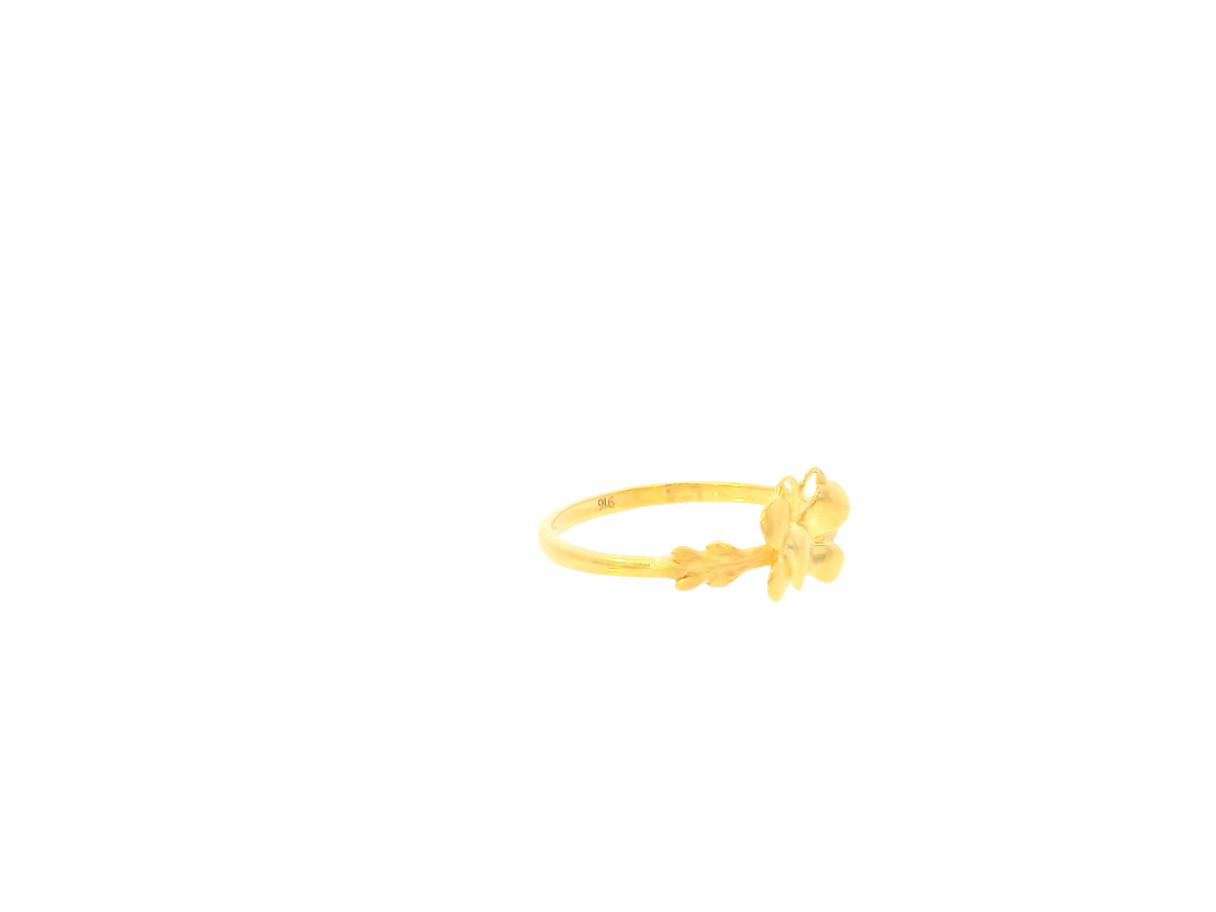 22K Yellow Gold Ring – Polished Classic Band