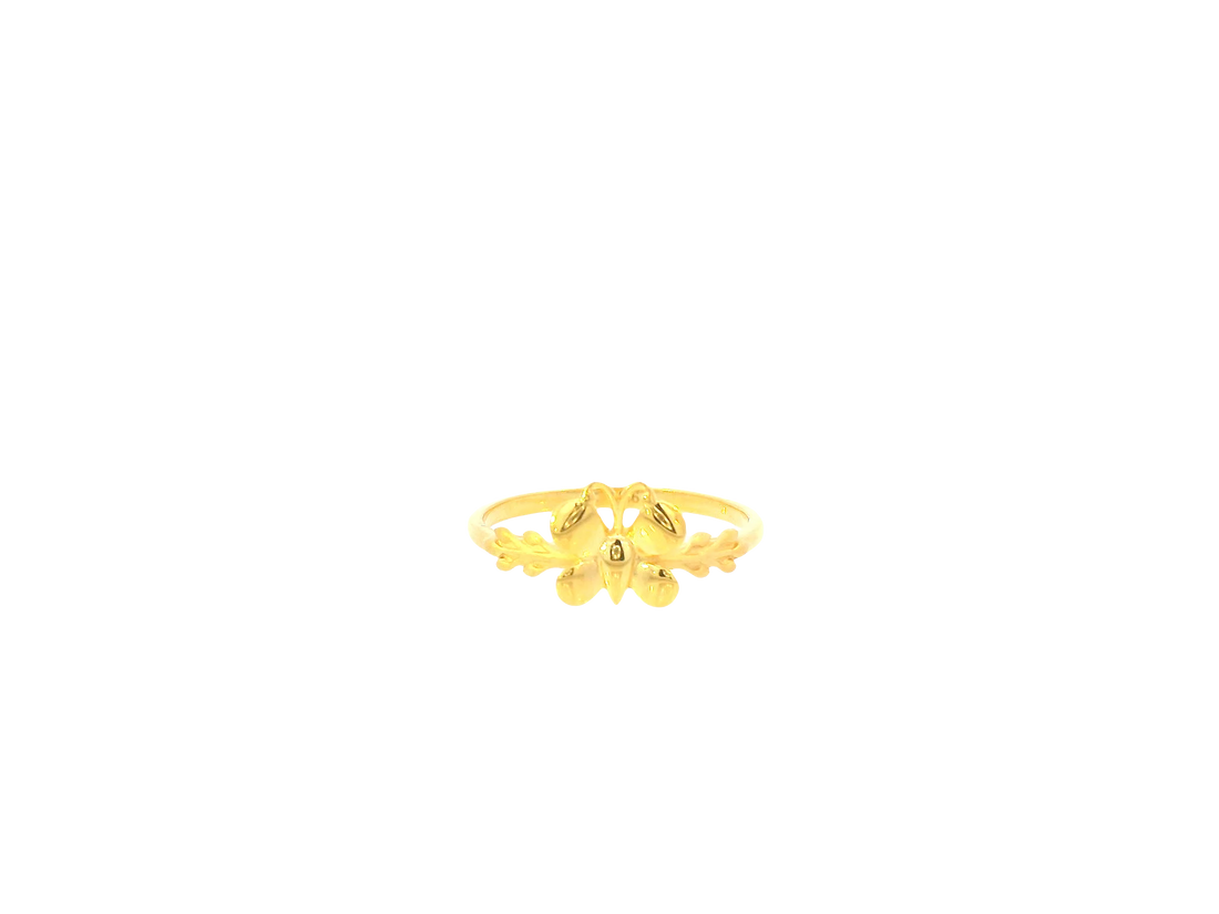 22K Yellow Gold Ring – Polished Classic Band