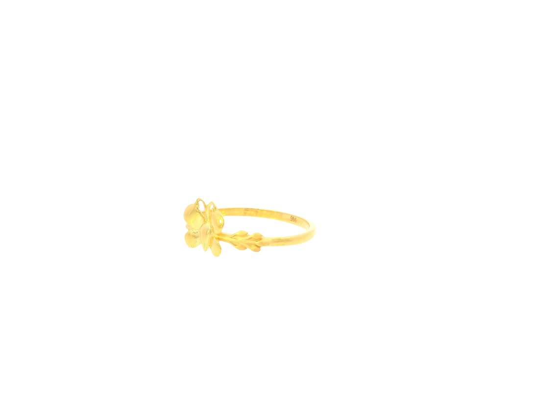 22K Yellow Gold Ring – Polished Classic Band