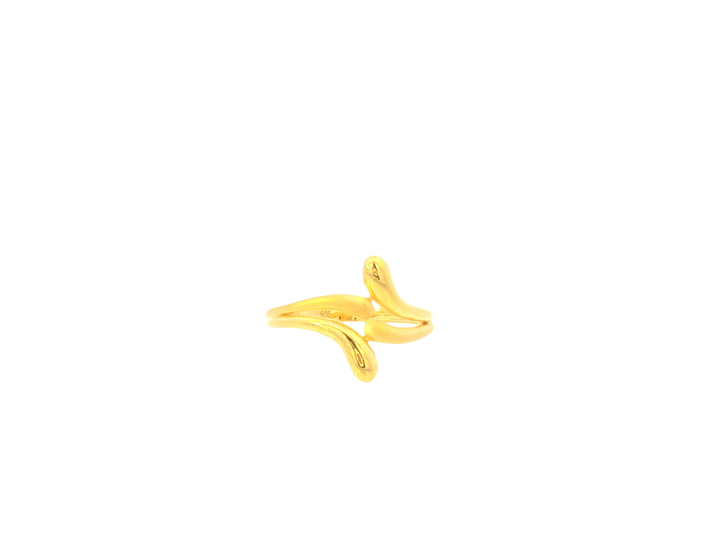 22K Yellow Gold Ring – Polished Minimalist Band