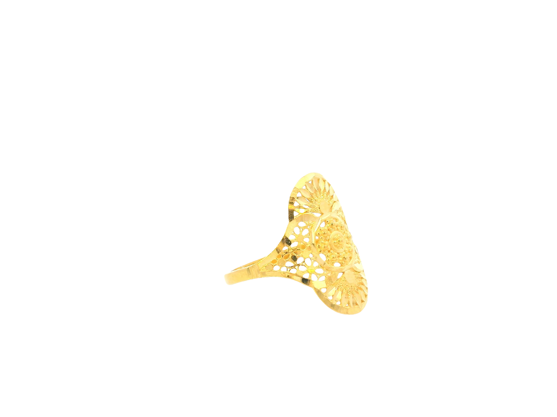 22K Yellow Gold Ring – Polished Elegant Band