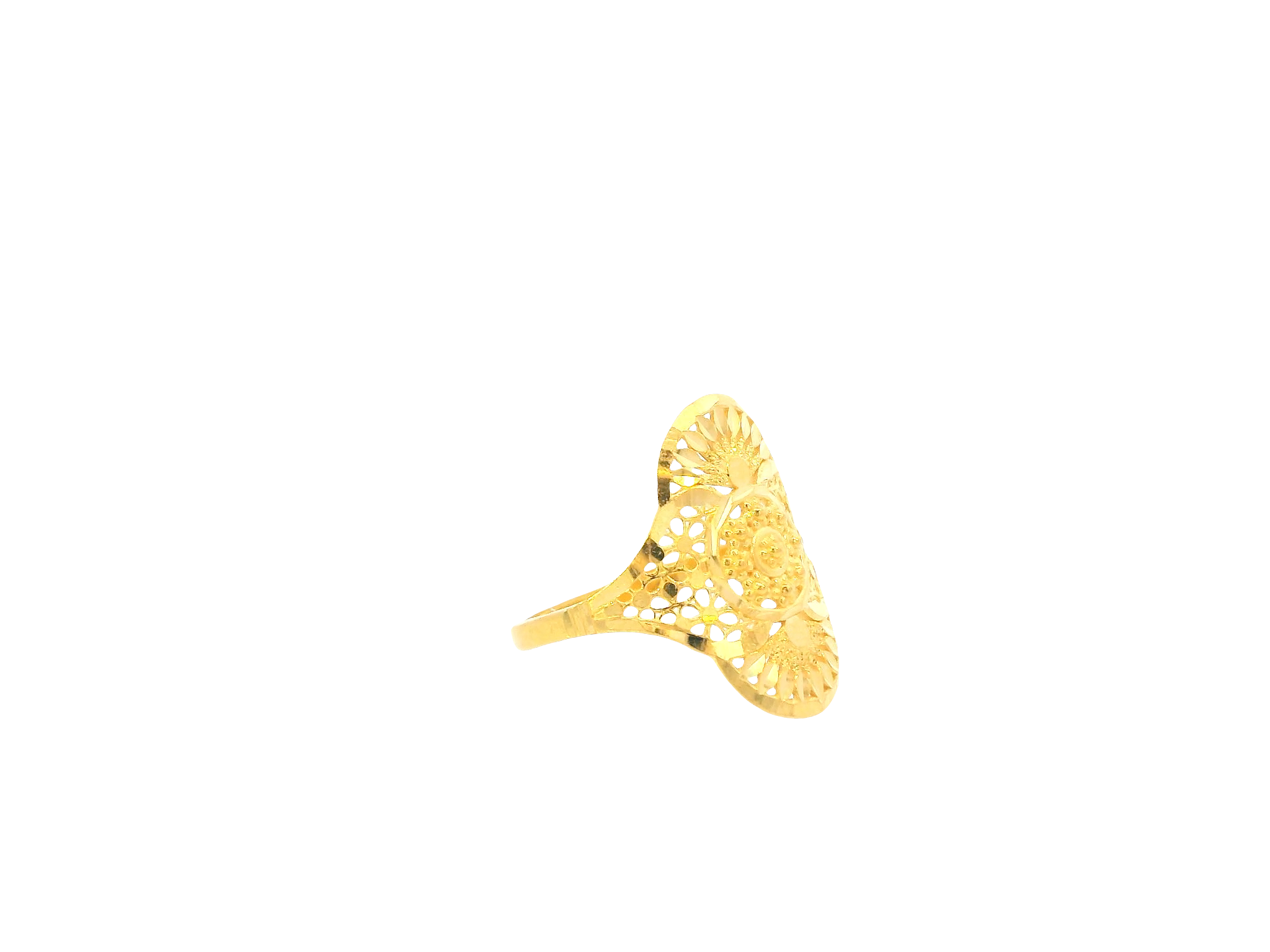 22K Yellow Gold Ring – Polished Elegant Band
