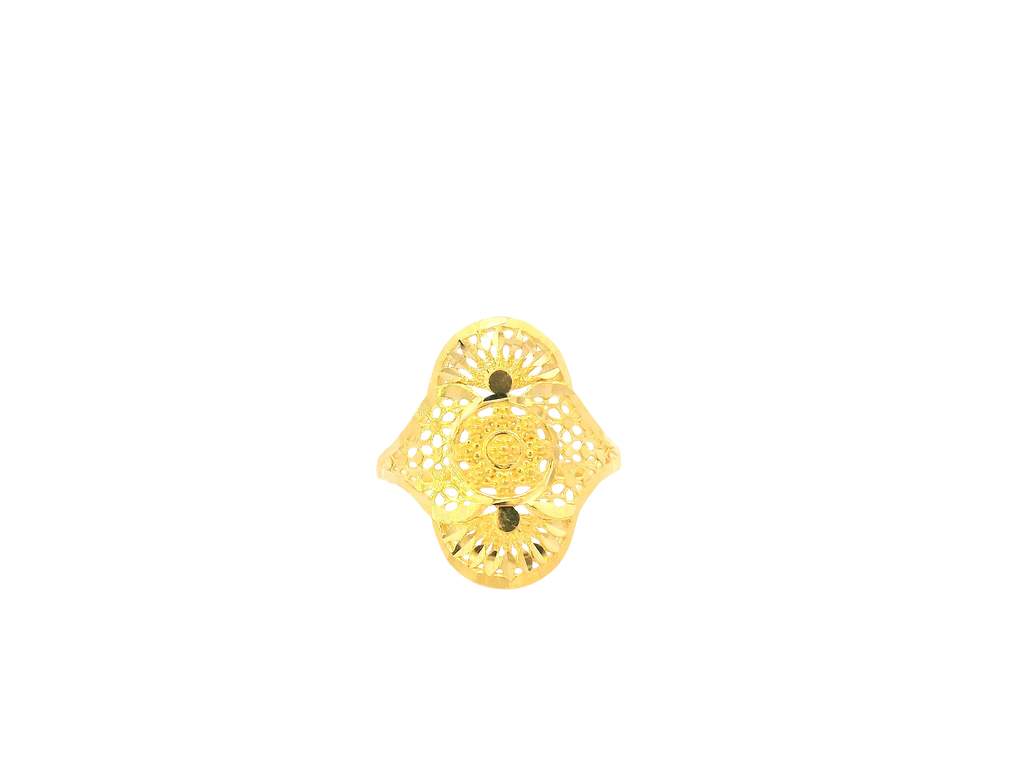 22K Yellow Gold Ring – Polished Elegant Band
