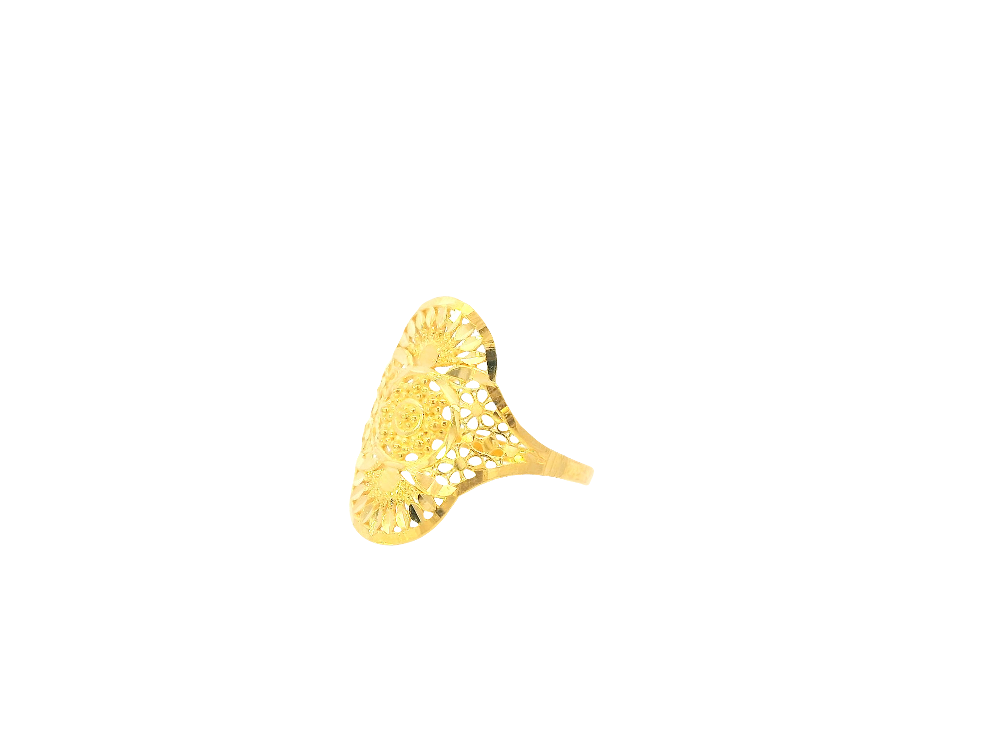 22K Yellow Gold Ring – Polished Elegant Band