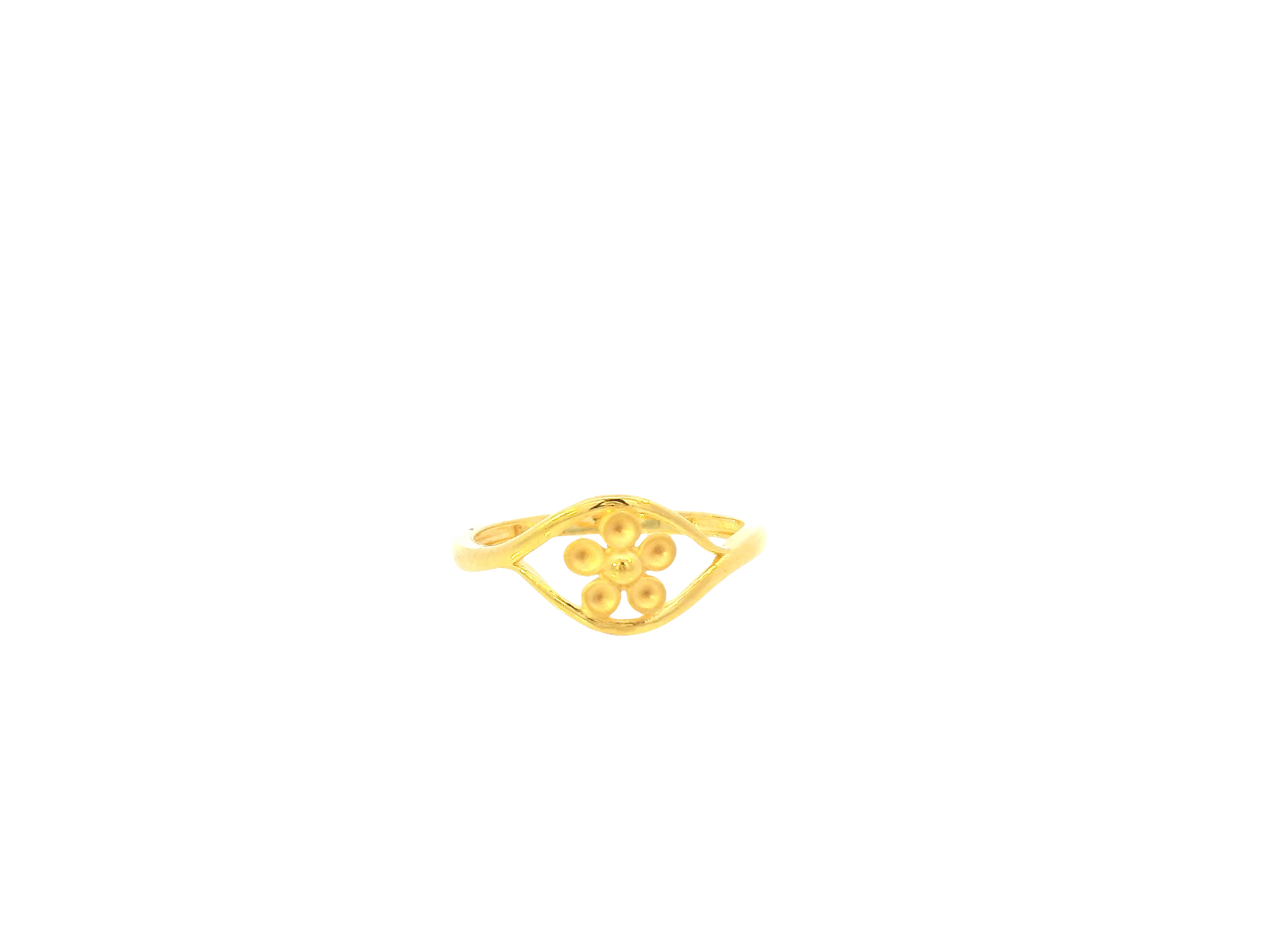 22K Yellow Gold Ring – Polished Minimalist Band