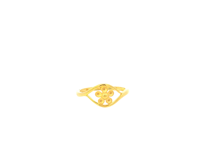 22K Yellow Gold Ring – Polished Minimalist Band