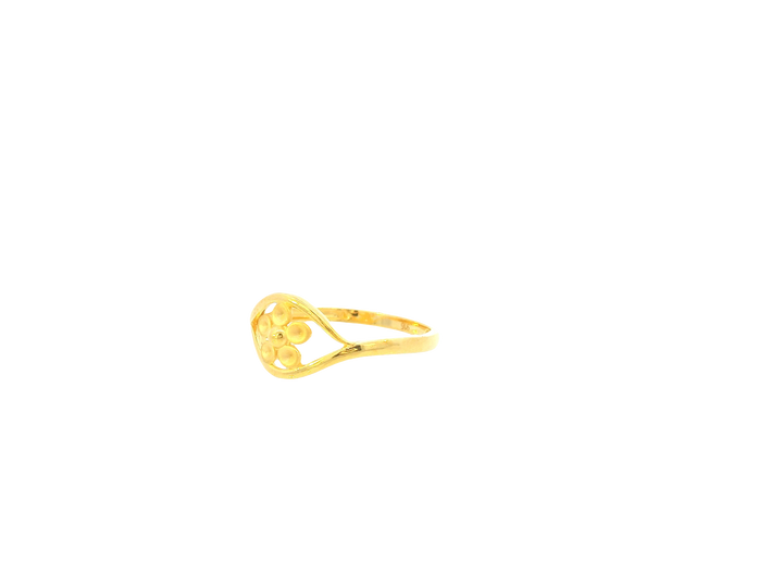 22K Yellow Gold Ring – Polished Minimalist Band