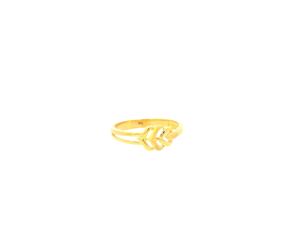22K Yellow Gold Ring – Polished Elegant Band