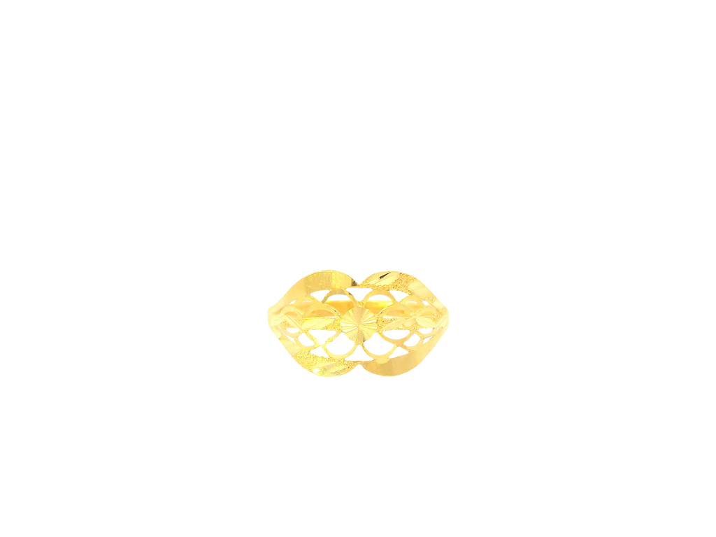 22K Yellow Gold Ring – Polished Minimalist Band
