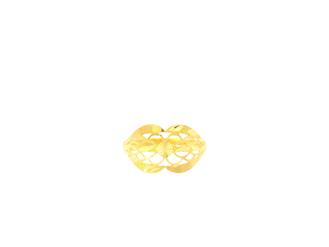 22K Yellow Gold Ring – Polished Minimalist Band