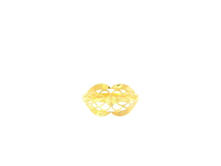 22K Yellow Gold Ring – Polished Minimalist Band