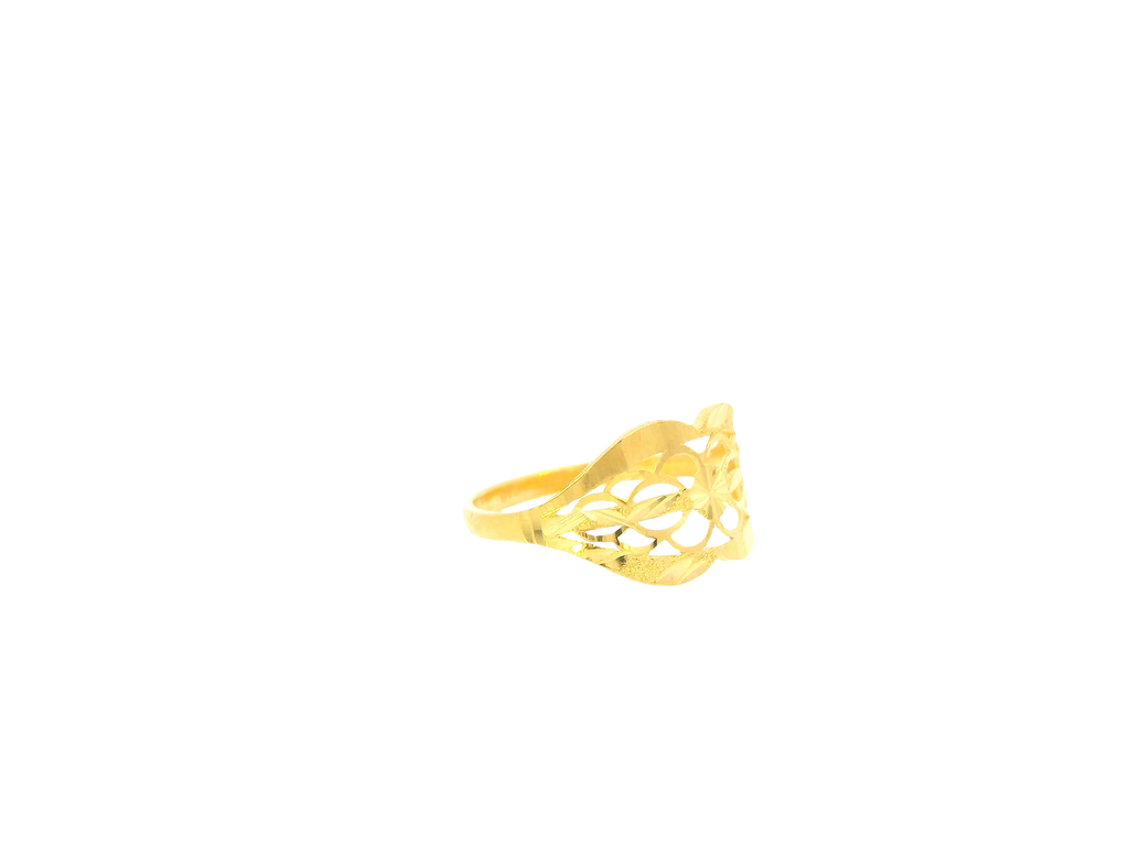 22K Yellow Gold Ring – Polished Minimalist Band