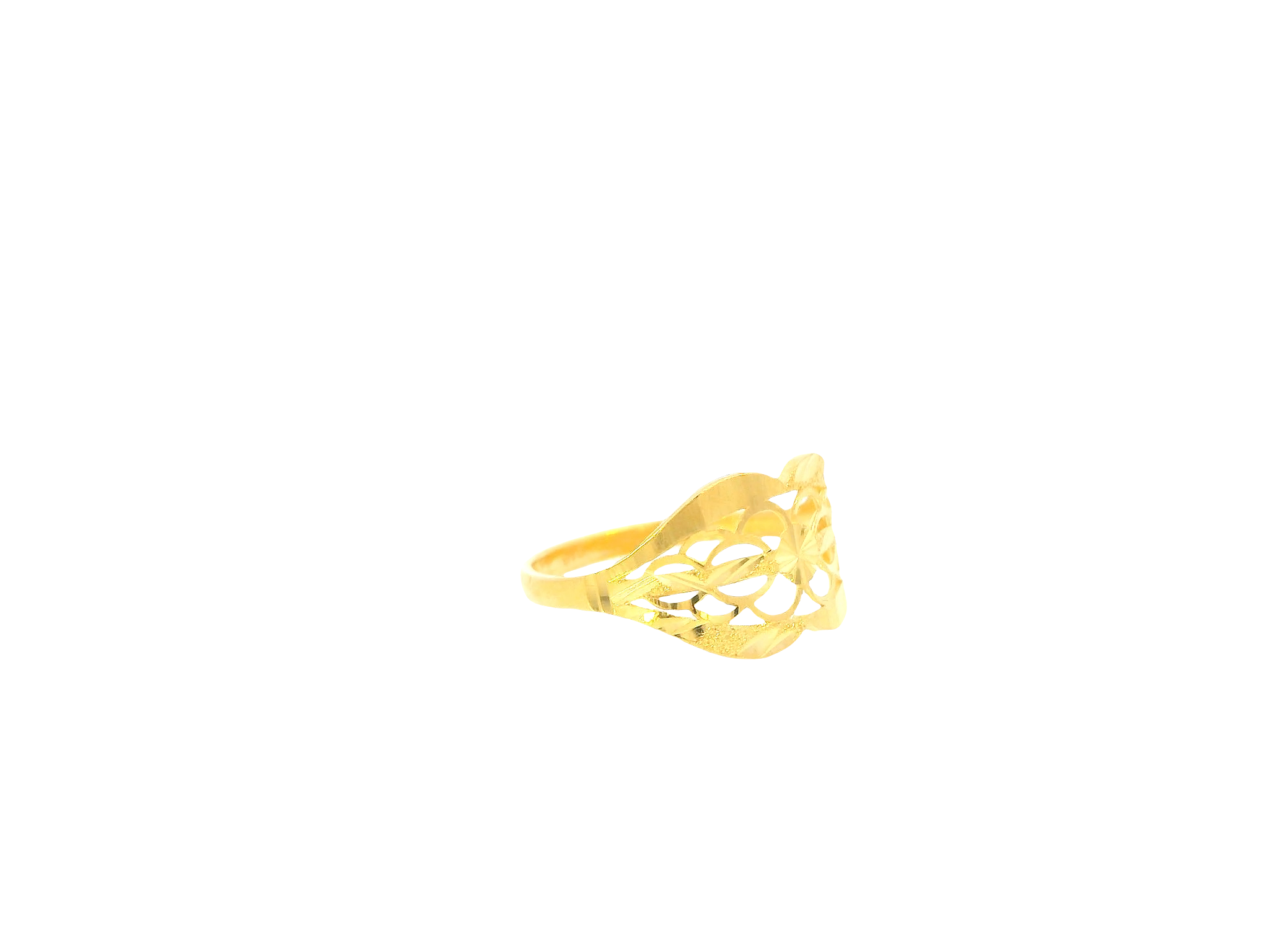22K Yellow Gold Ring – Polished Minimalist Band
