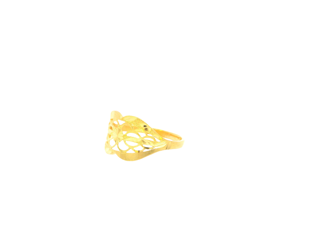 22K Yellow Gold Ring – Polished Minimalist Band