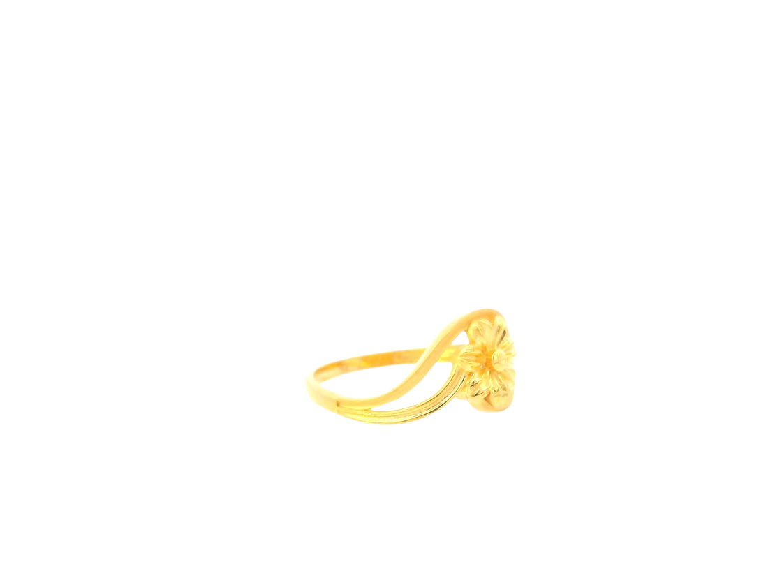 22K Yellow Gold Ring – Polished Elegant Band