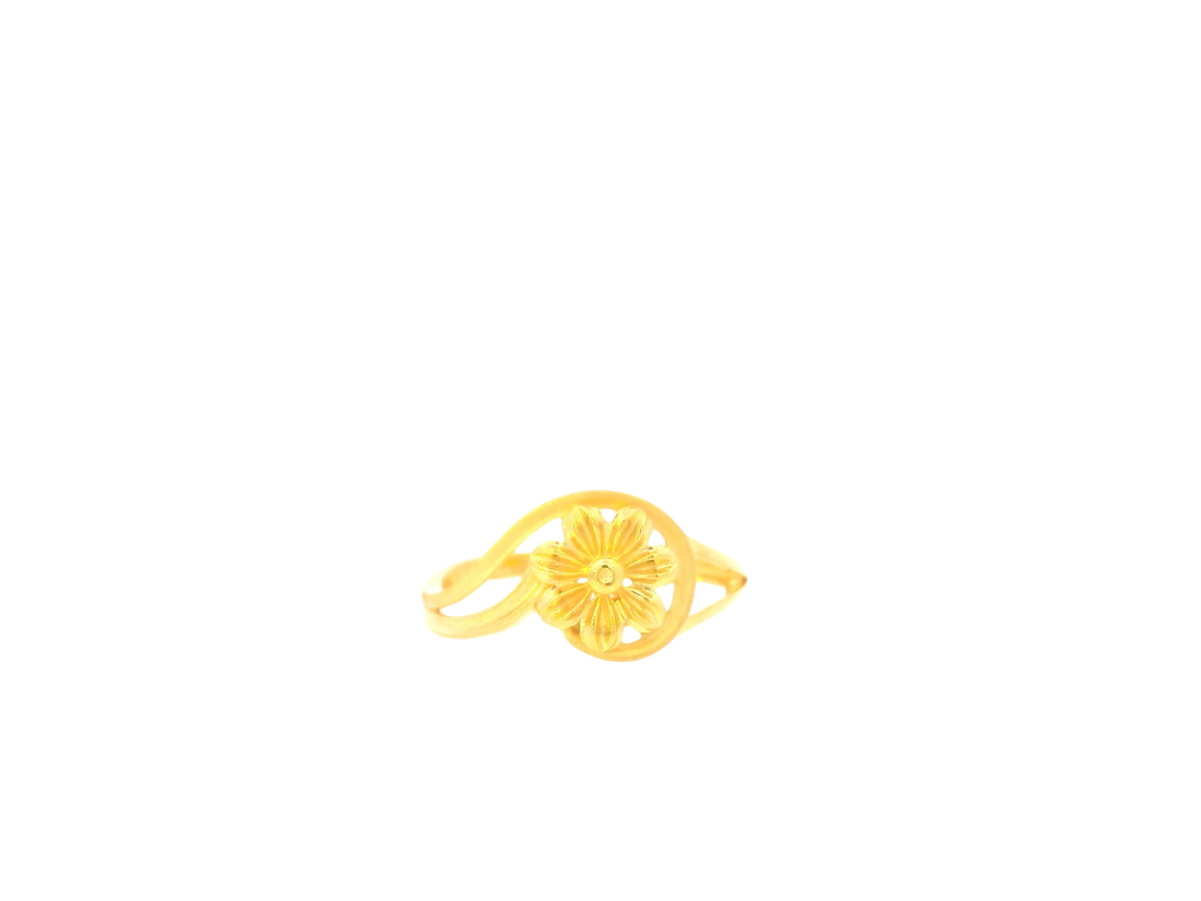 22K Yellow Gold Ring – Polished Elegant Band