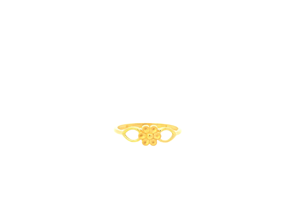 22K Yellow Gold Ring – Polished Minimalist Band