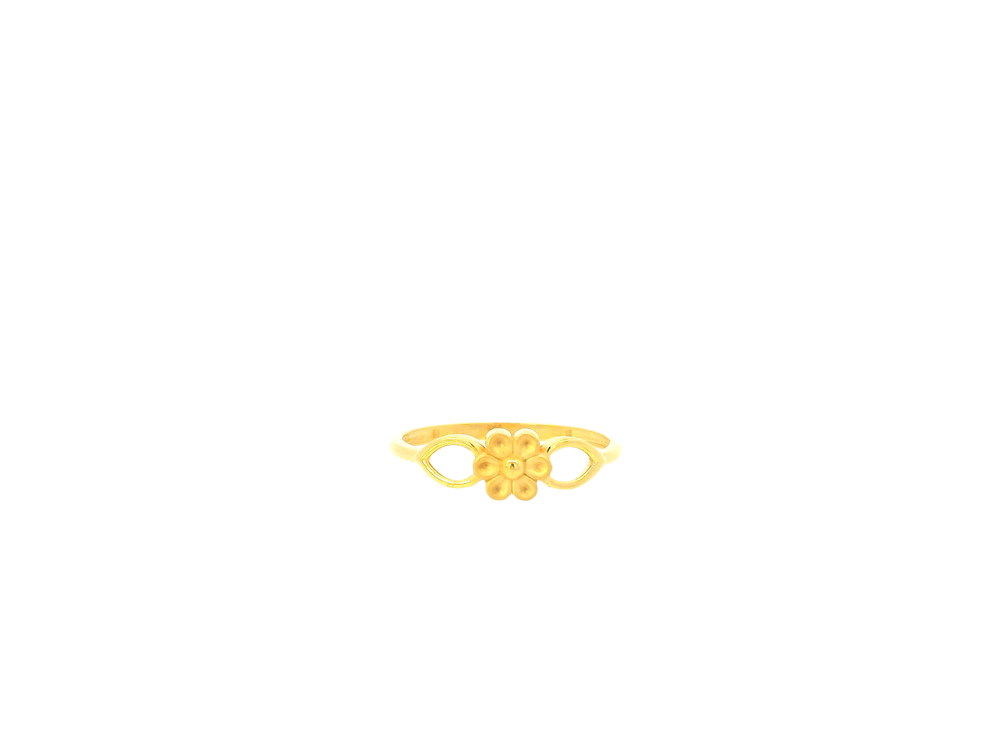 22K Yellow Gold Ring – Polished Minimalist Band