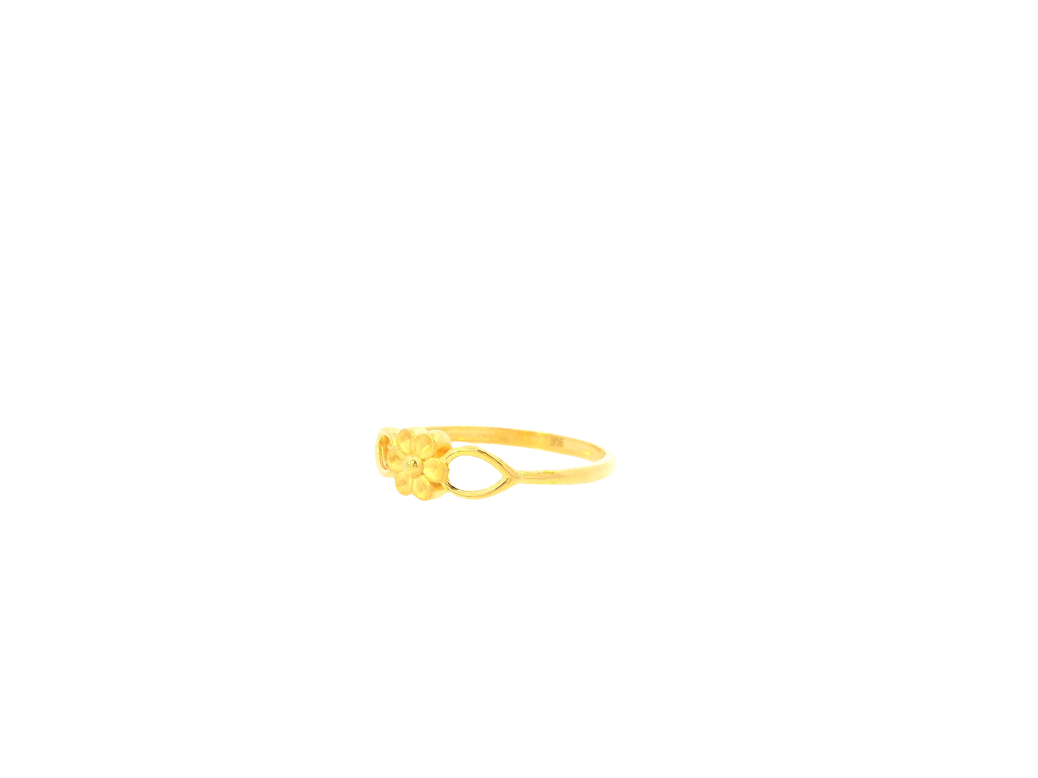 22K Yellow Gold Ring – Polished Minimalist Band
