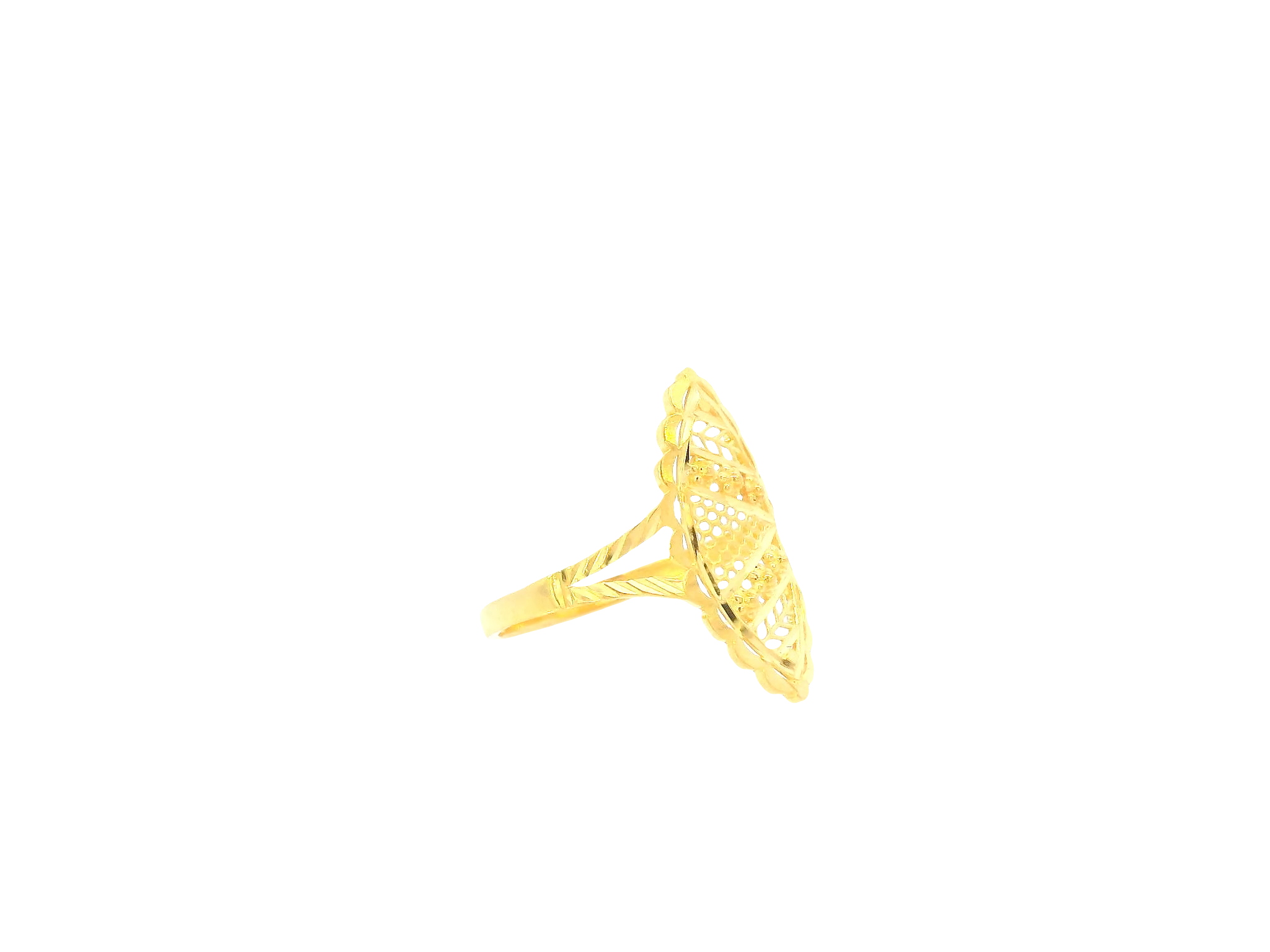 22K Yellow Gold Ring – Polished Classic Band