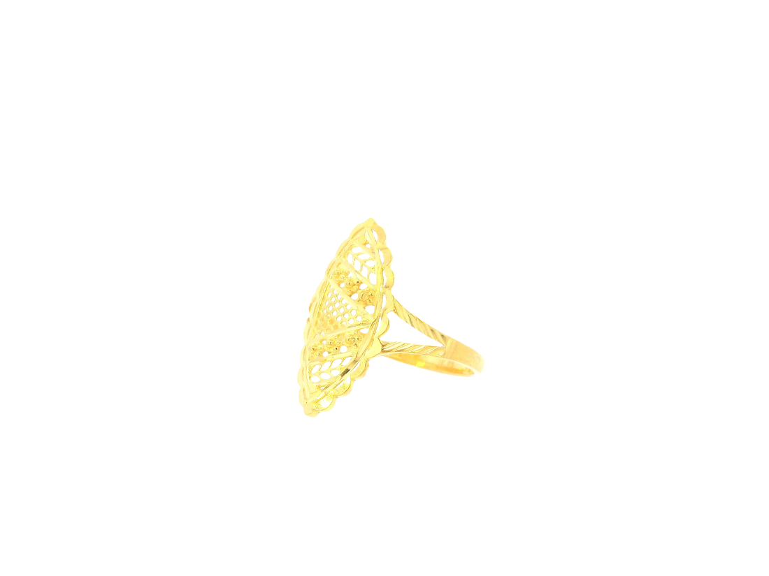 22K Yellow Gold Ring – Polished Classic Band
