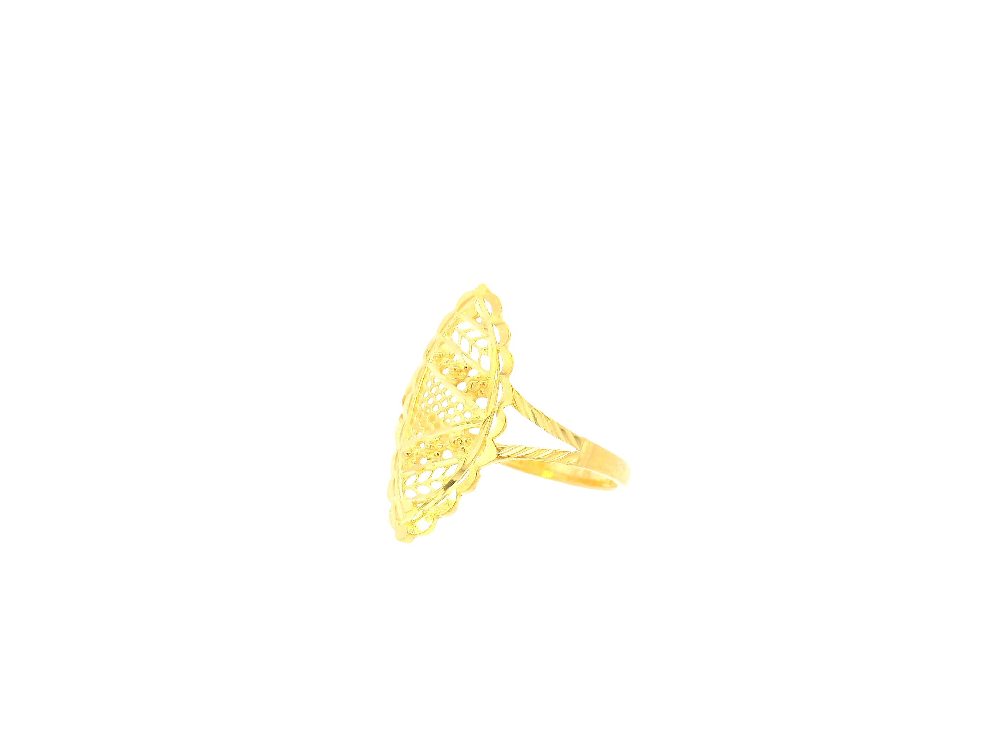 22K Yellow Gold Ring – Polished Classic Band