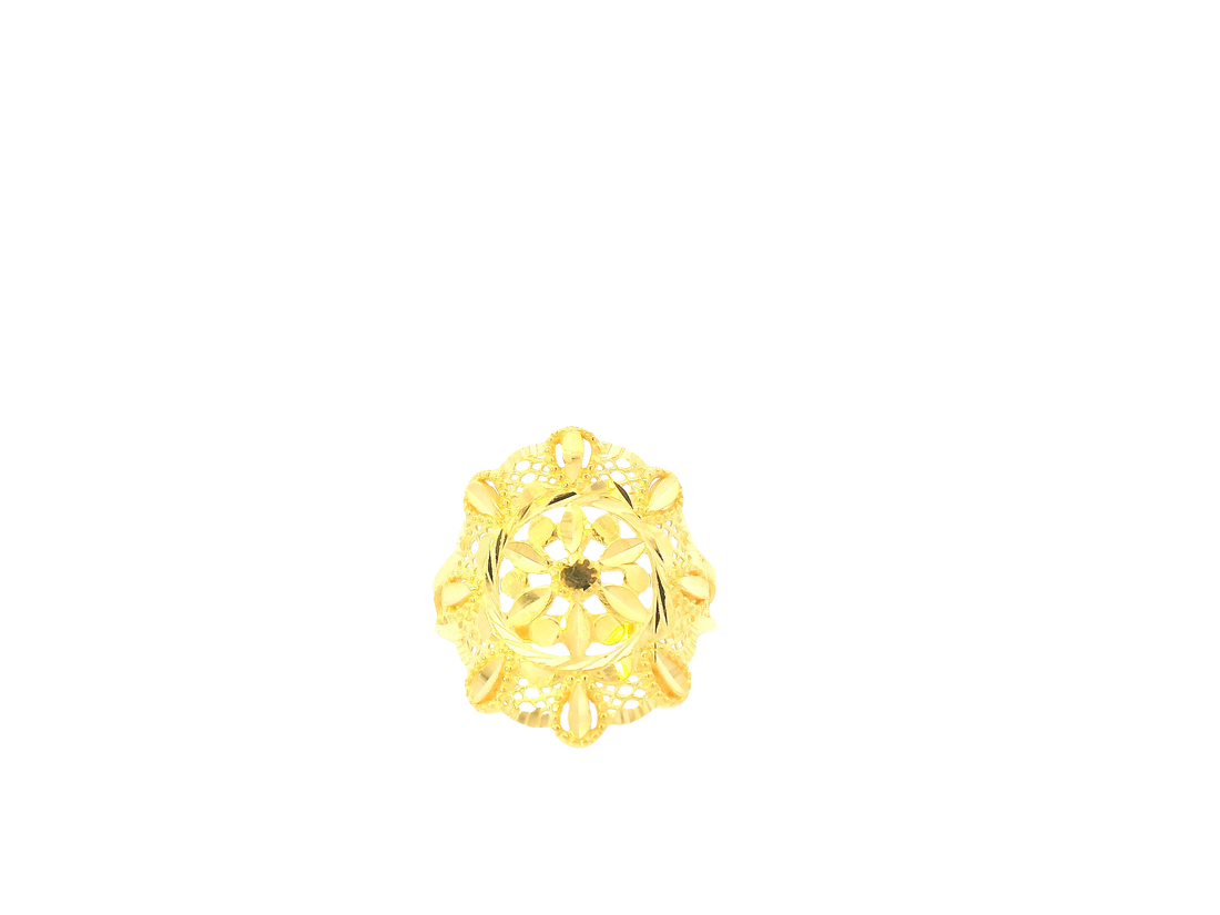 22K Yellow Gold Ring – Polished Elegant Band