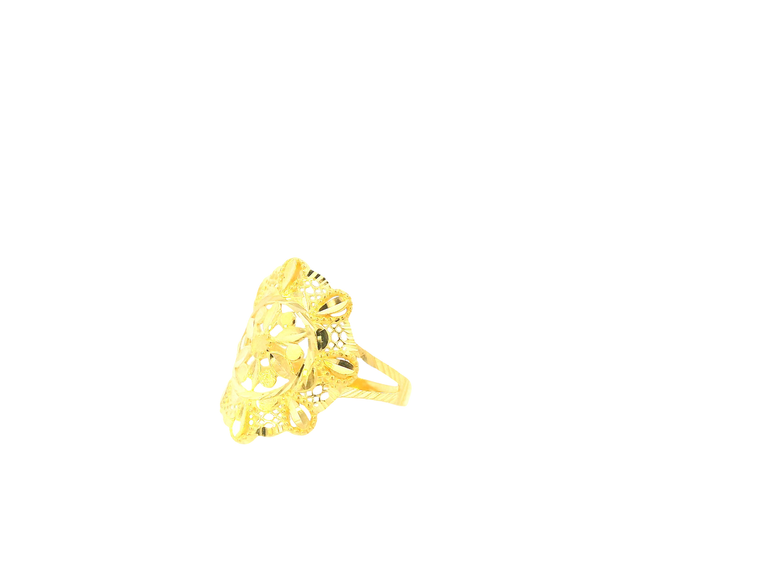 22K Yellow Gold Ring – Polished Elegant Band
