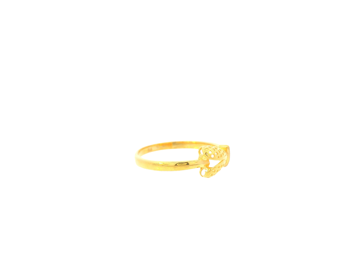 22K Yellow Gold Ring – Polished Elegant Band