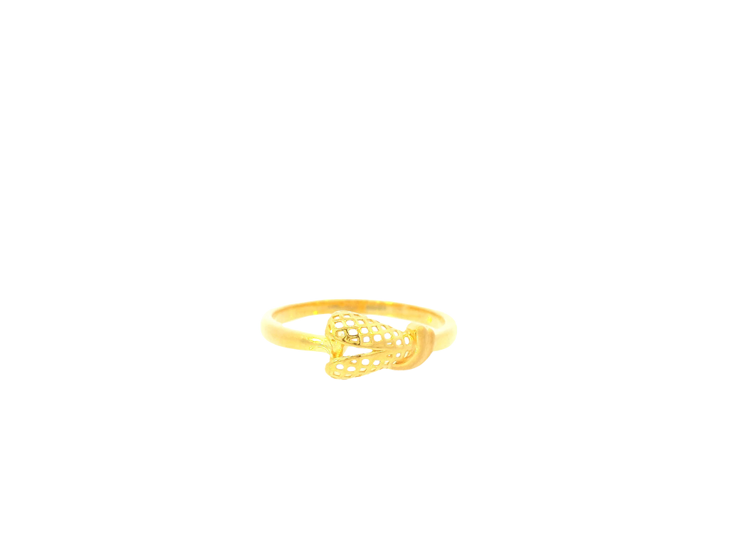 22K Yellow Gold Ring – Polished Elegant Band