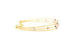 22K Tri-Color Gold Ladies Bracelet – Yellow, White &amp; Rose Gold